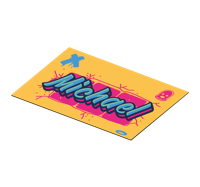 Originele placemats Graffiti-ontwerp in dope-stijl Originele placemats Graffiti-ontwerp in dope-stijl