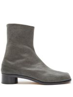 Maison Margiela bottines en cuir à bout Tabi - Gris - thumbnail