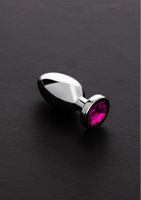 Jeweled Butt Plug PINK - Small - thumbnail