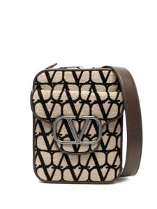 Valentino Garavani sac à bandoulière Locò Toile Iconographe - Tons neutres