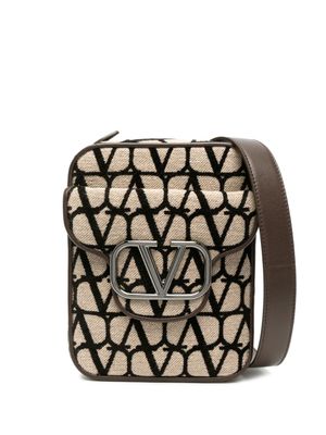 Valentino Garavani sac à bandoulière Locò Toile Iconographe - Tons neutres
