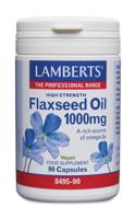 Lijnzaadolie (flaxseed oil) 1000mg 90 Vegetarische capsules