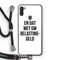 Belastinggeld: Samsung Galaxy A11 Transparant Hoesje met koord