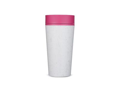 Circular&Co. Koffiebeker - circular cup - grijs/roze - 340 ml