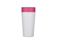 Circular&Co. Koffiebeker - circular cup - grijs/roze - 340 ml