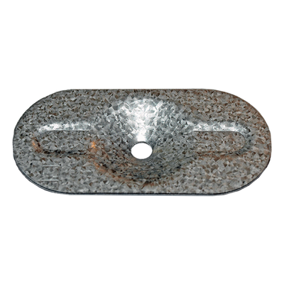 pgb-Europe SMART | Ovale isolatieplaatjes Ø 82x40x5,5x1,0 Zn SM0IWO0010550823