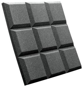 Auralex Studiofoam SonoFlat Grid Charcoal 61x61x5cm absorber grijs (8-delig)