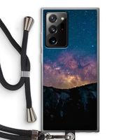 Travel to space: Samsung Galaxy Note 20 Ultra / Note 20 Ultra 5G Transparant Hoesje met koord