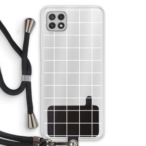 Rooster 2: Samsung Galaxy A22 4G Transparant Hoesje met koord