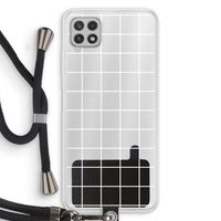 Rooster 2: Samsung Galaxy A22 4G Transparant Hoesje met koord