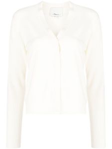 3.1 Phillip Lim cardigan en crêpe à col v - Blanc