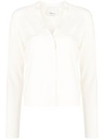 3.1 Phillip Lim cardigan en crêpe à col v - Blanc