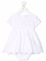 Dolce & Gabbana Kids ensemble robe-short bloomer à broderie anglaise - Blanc - thumbnail