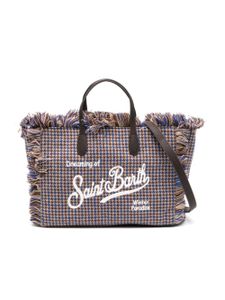 MC2 Saint Barth Kids sac à motif pied-de-poule - Marron