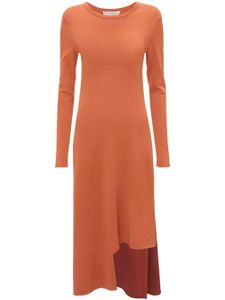 JW Anderson robe longue à design superposé - Orange