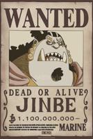 Poster One Piece - Wanted Jinbe Wano 38x52cm