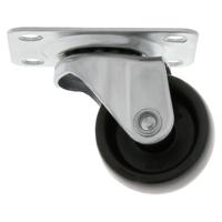 AMIG zwenkwiel - D30mm - nylon - 45kg draagvermogen - zwart - transportwiel