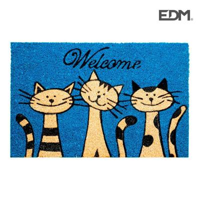 Deurmat EDM 74764 Blauw 60 x 40 cm Rechthoekig