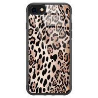 iPhone 8/7 glazen hardcase - Golden wildcat