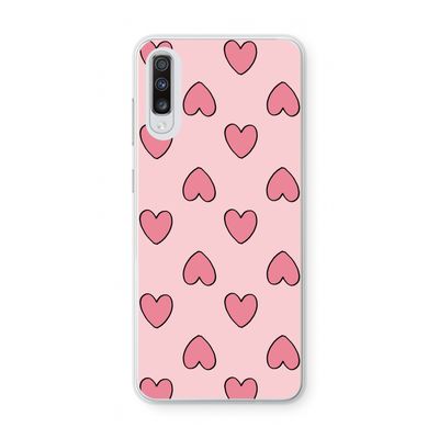 Ondersteboven verliefd: Samsung Galaxy A70 Transparant Hoesje