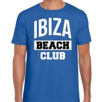 Ibiza beach club zomer t-shirt blauw voor heren