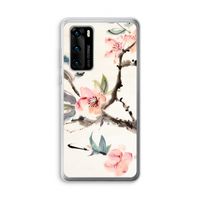 Japanse bloemen: Huawei P40 Transparant Hoesje