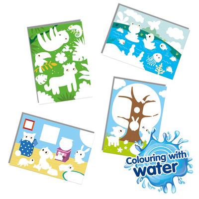 SES my first kleuren met water - verborgen dieren
