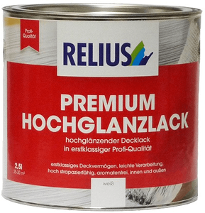 relius premium hochglanzlack wit 0.75 ltr