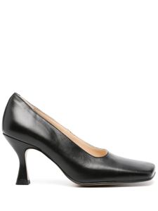 Souliers Martinez escarpins Rosana 80 mm en cuir - Noir