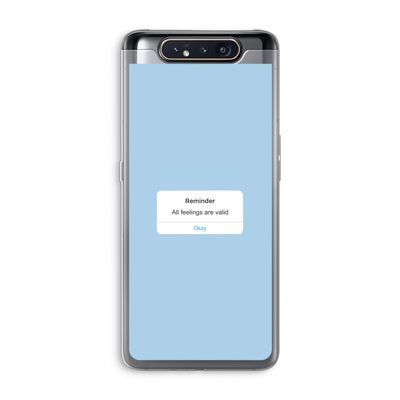 Reminder: Samsung Galaxy A80 Transparant Hoesje