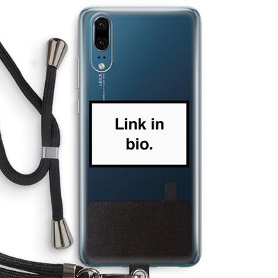 Link in bio: Huawei P20 Transparant Hoesje met koord