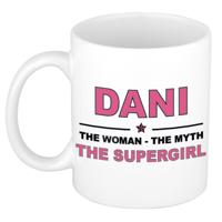 Dani cadeau mok - Woman Myth Supergirl - naam koffiemok - 300 ml - collega - moederdag
