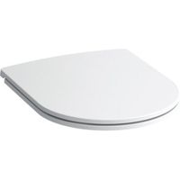 Laufen closetzitting slim 37.4x44.3x5.3cm met deksel afneembaar systeem duroplast wit h8989650000001