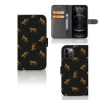 Telefoonhoesje | Met pasjeshouder | voor Apple iPhone 12 Pro Max Leopards