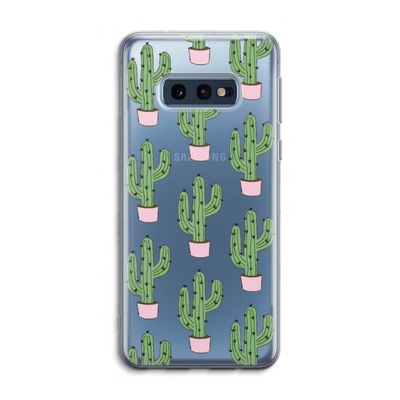 Cactus Lover: Samsung Galaxy S10e Transparant Hoesje