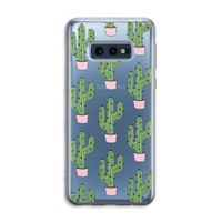 Cactus Lover: Samsung Galaxy S10e Transparant Hoesje