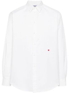 Moschino chemise à cœur brodé - Blanc