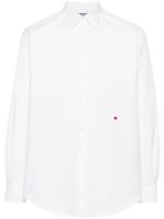 Moschino chemise à cœur brodé - Blanc