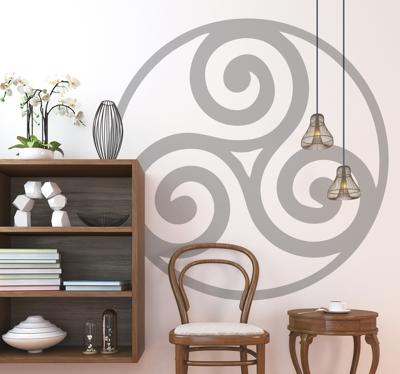 Ornament muursticker keltisch trisquel