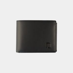 NEGOTIA Finnian Leren Portemonnee Heren Billfold Zwart