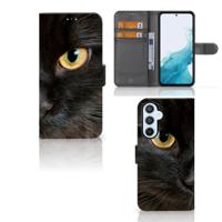 Samsung Galaxy A54 5G | Telefoonhoesje | Met pasjeshouder | Zwarte Kat