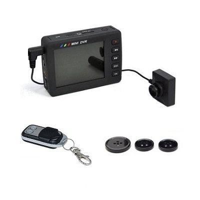 Knoop Camera LCD DVR - Discreet Opnamesysteem met LCD-scherm en Bewegingsdetectie