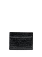 Burberry porte-cartes en cuir à détail embossé - Noir