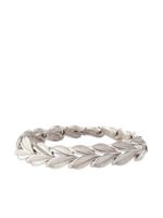Susan Caplan Vintage bracelet Trifari à motif feuillage (années 1960) - Argent