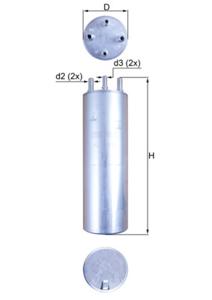 Brandstoffilter MAHLE, Diameter (mm)80,65mm, u.a. für VW