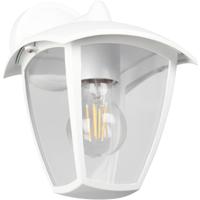 LED Tuinverlichting - Wandlamp Buitenlamp - Trion Tena - E27 Fitting - IP44 - Mat Wit - Aluminium