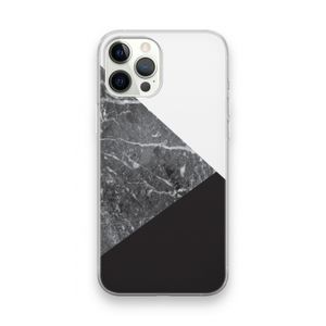 Combinatie marmer: iPhone 12 Pro Max Transparant Hoesje