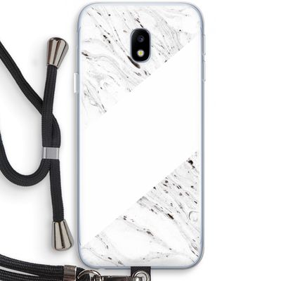 Biggest stripe: Samsung Galaxy J3 (2017) Transparant Hoesje met koord