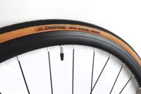Chaoyang Mini Shark Band (28") 700x25c Zwart/Bruin + Presta Binnenband 48mm Chaoyang Mini Shark Band (28") 700x25c Zwart/Bruin + Presta Binnenband 48mm