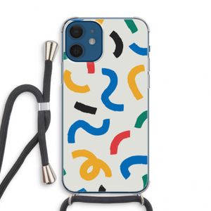 Illustratieve pop 2: iPhone 12 mini Transparant Hoesje met koord